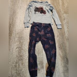 George Kids Black and Red Monster Truck Pajama Set